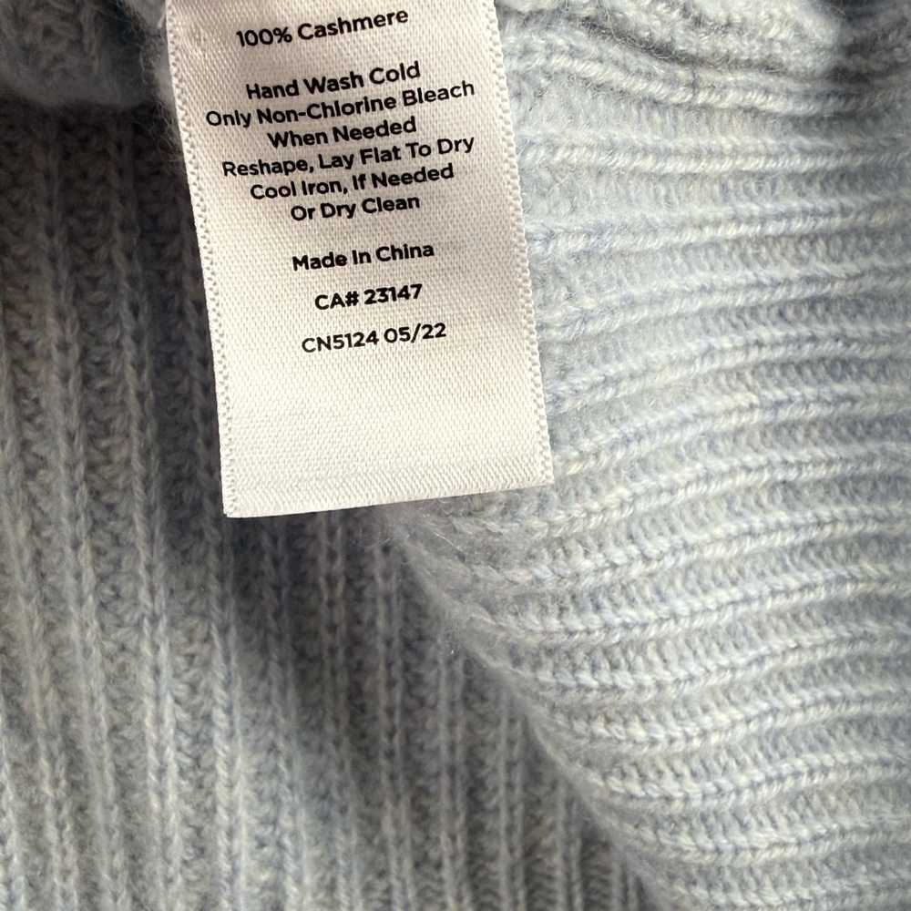 Haven Well Within Cashmere Shaker Stitch Cardigan Blue Size XXL - See descrip - Picture 5 of 8